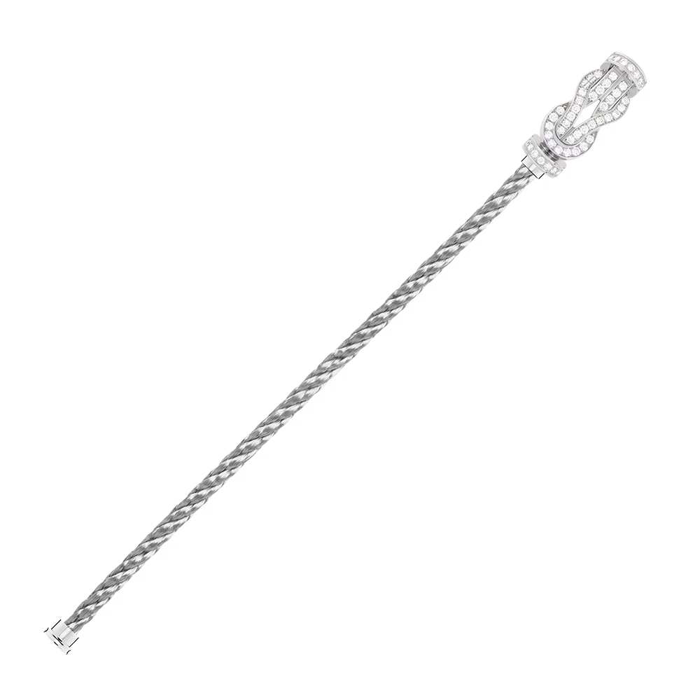 Bracelet Chance Infinie, grand modèle, pavé