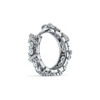 Boucles d’oreilles en platine et diamants