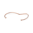 Demi-collier en diamants T1 en or rose
