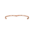 Bracelet jonc articulé à trois rangs en or rose 18 carats et diamants