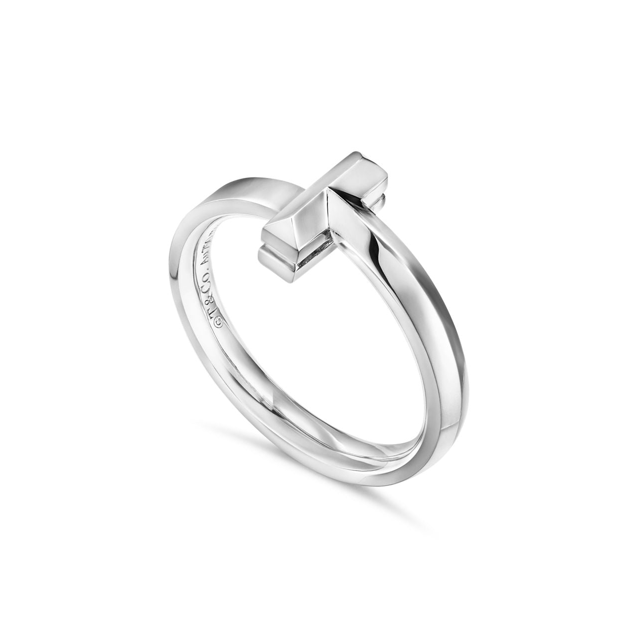 Tiffany T Bague T1 en or blanc 18 carats