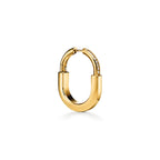 Boucles d’oreilles en or jaune 18 carats et diamants. Medium.