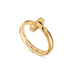Tiffany T Bague T1 en or jaune 18 carats