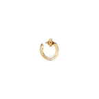 Boucles d’oreilles créoles ouvertes T1 en or 18 carats et diamants