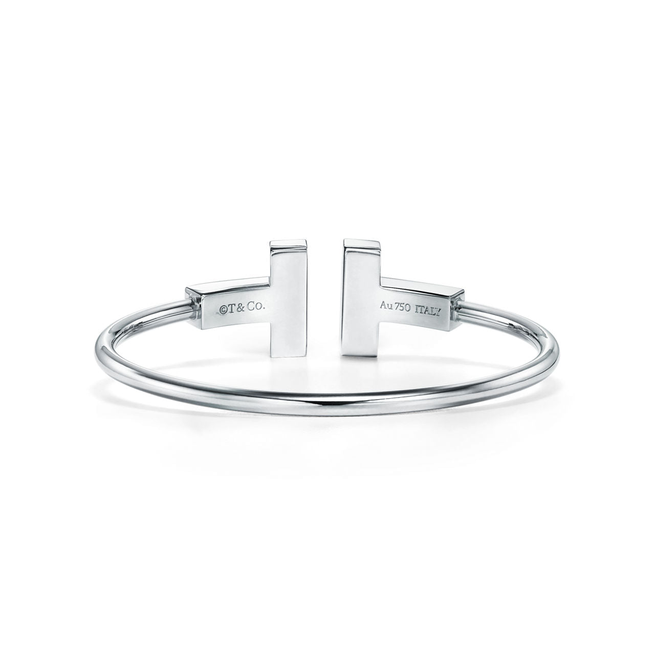 Bracelet large Wire en or blanc 18 carats