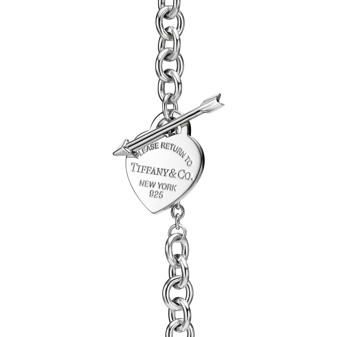 Collier Lovestruck Plaque Cœur en argent 925 millièmes. Medium.