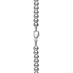Collier de perles Plaque Cœur en argent 925 millièmes et diamant. Small.