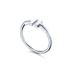 Tiffany T Bague Wire en or blanc 18 carats