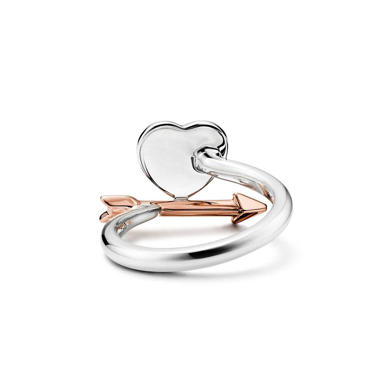Return to Tiffany™ Bague Cœur Lovestruck en argent 925 millièmes et or rose 18 carats