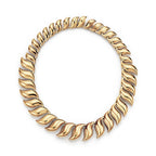 Collier plume en or jaune 18 carats