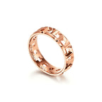 Tiffany T Bague True large en or rose
