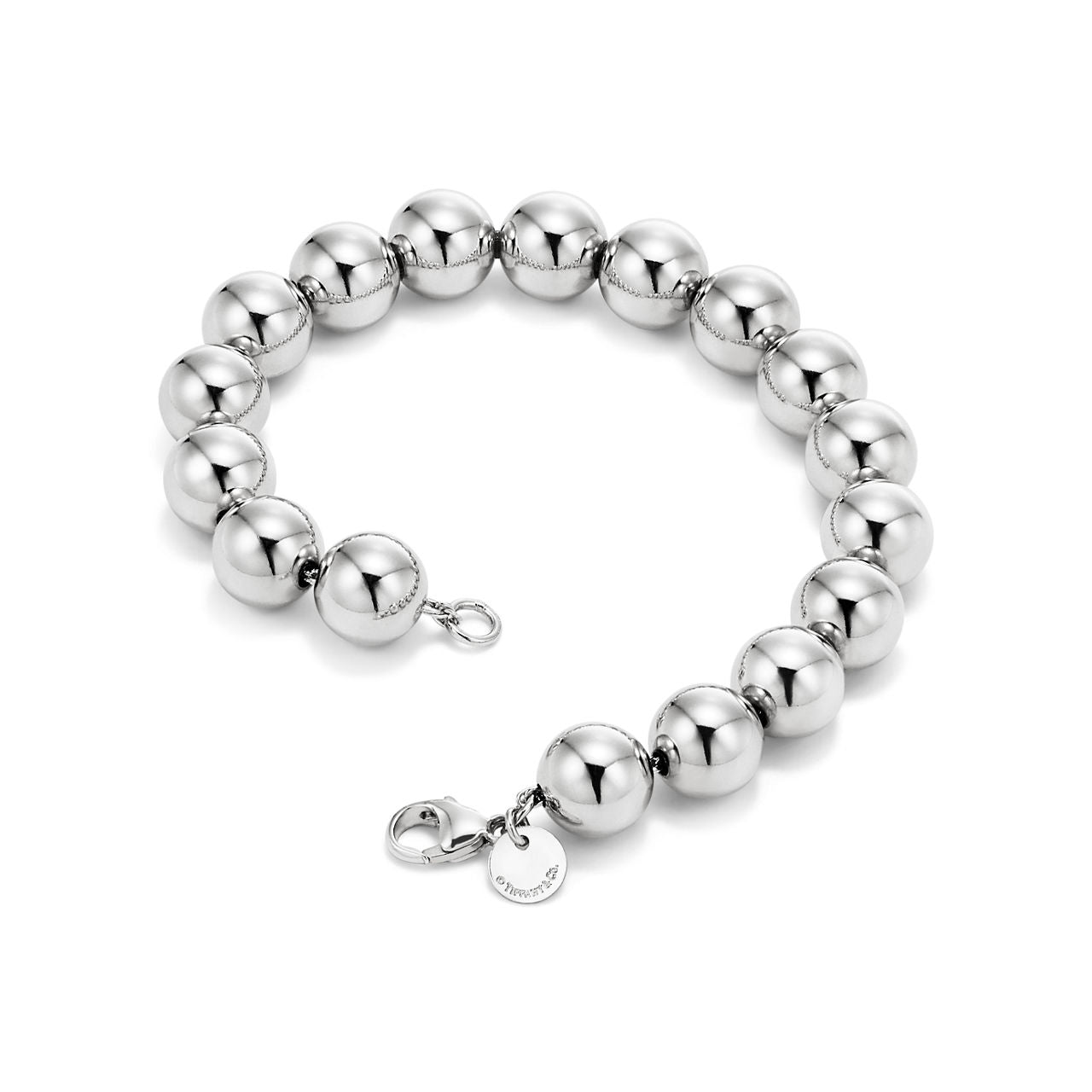 Bracelet Ball en argent 925 millièmes. 10 mm.
