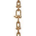 Bracelet à maillons. Medium en or jaune 18 carats et diamants