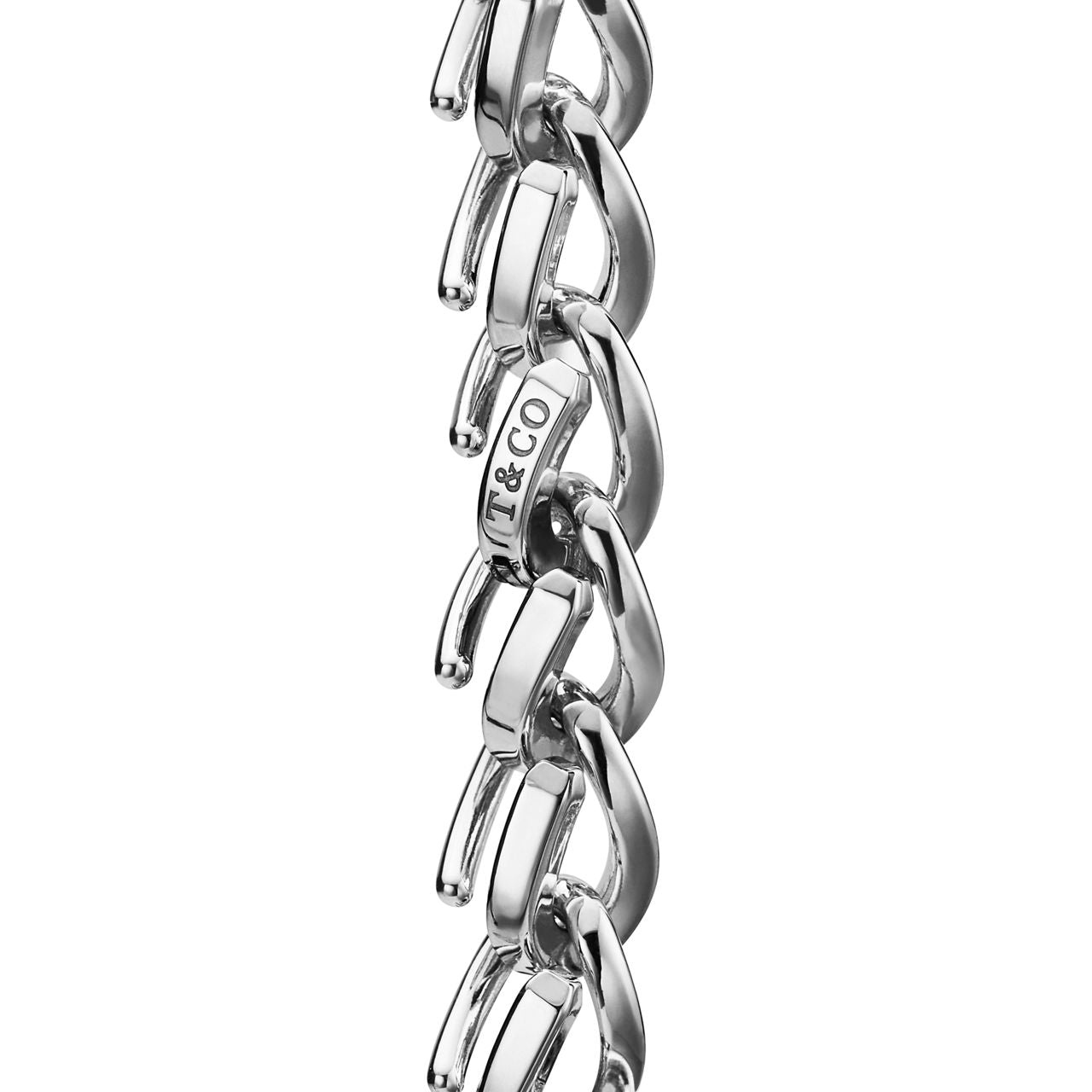 Bracelet à maillons taille Large en argent 925 millièmes ultra poli