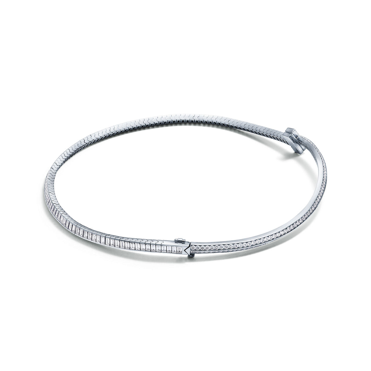 Collier en diamants T1 en or blanc 18 carats