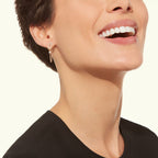 Boucle d'oreille Chance Infinie, pavée