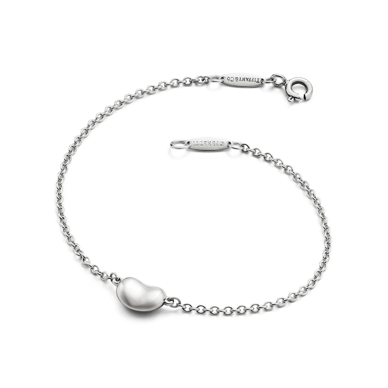 Bracelet Bean design en argent 925 millièmes. 9 mm