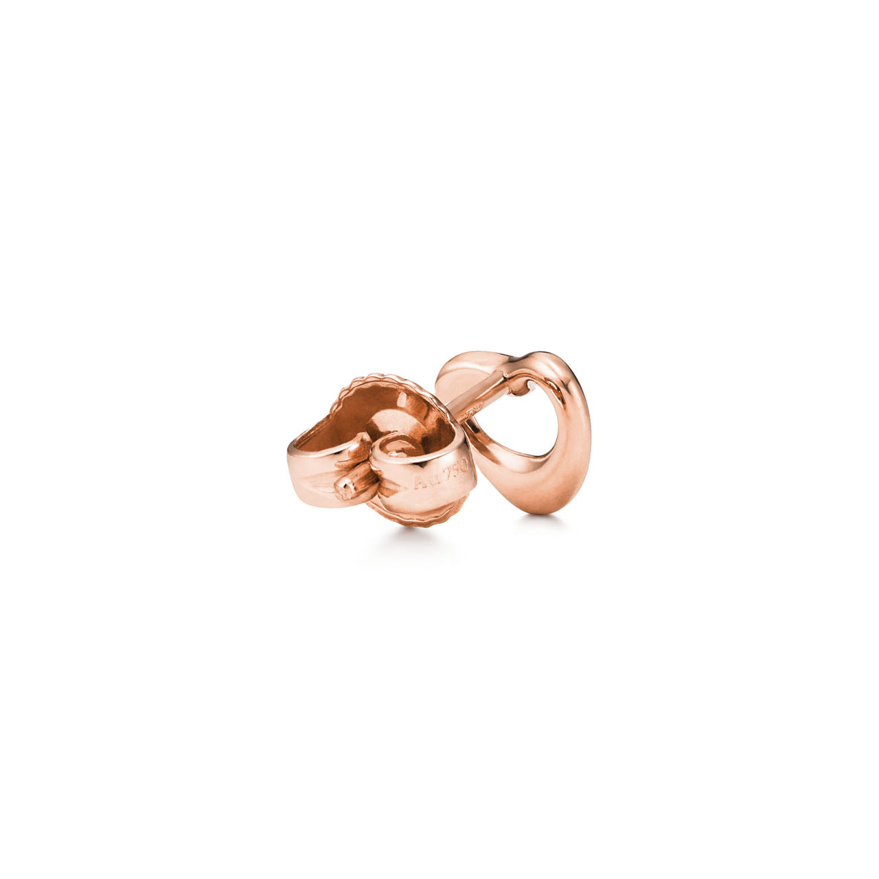 Boucles d’oreilles Open Heart en or rose 18 carats