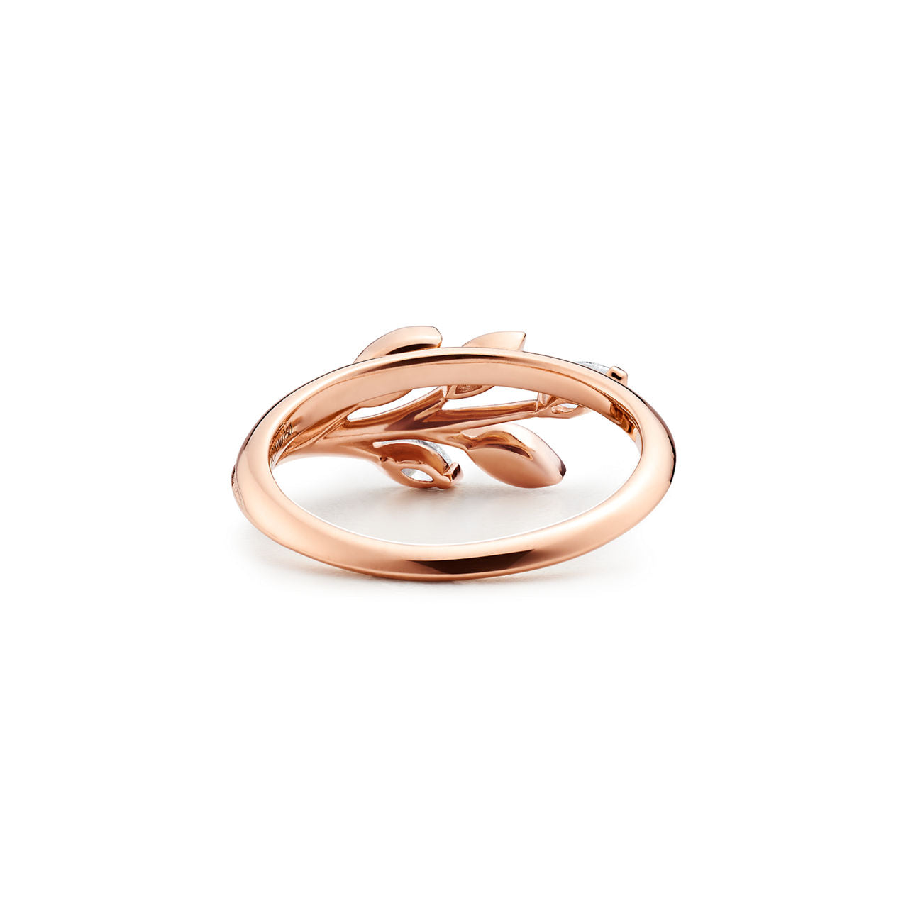 Tiffany Victoria® Bague motif vigne en or rose 18 carats et diamants