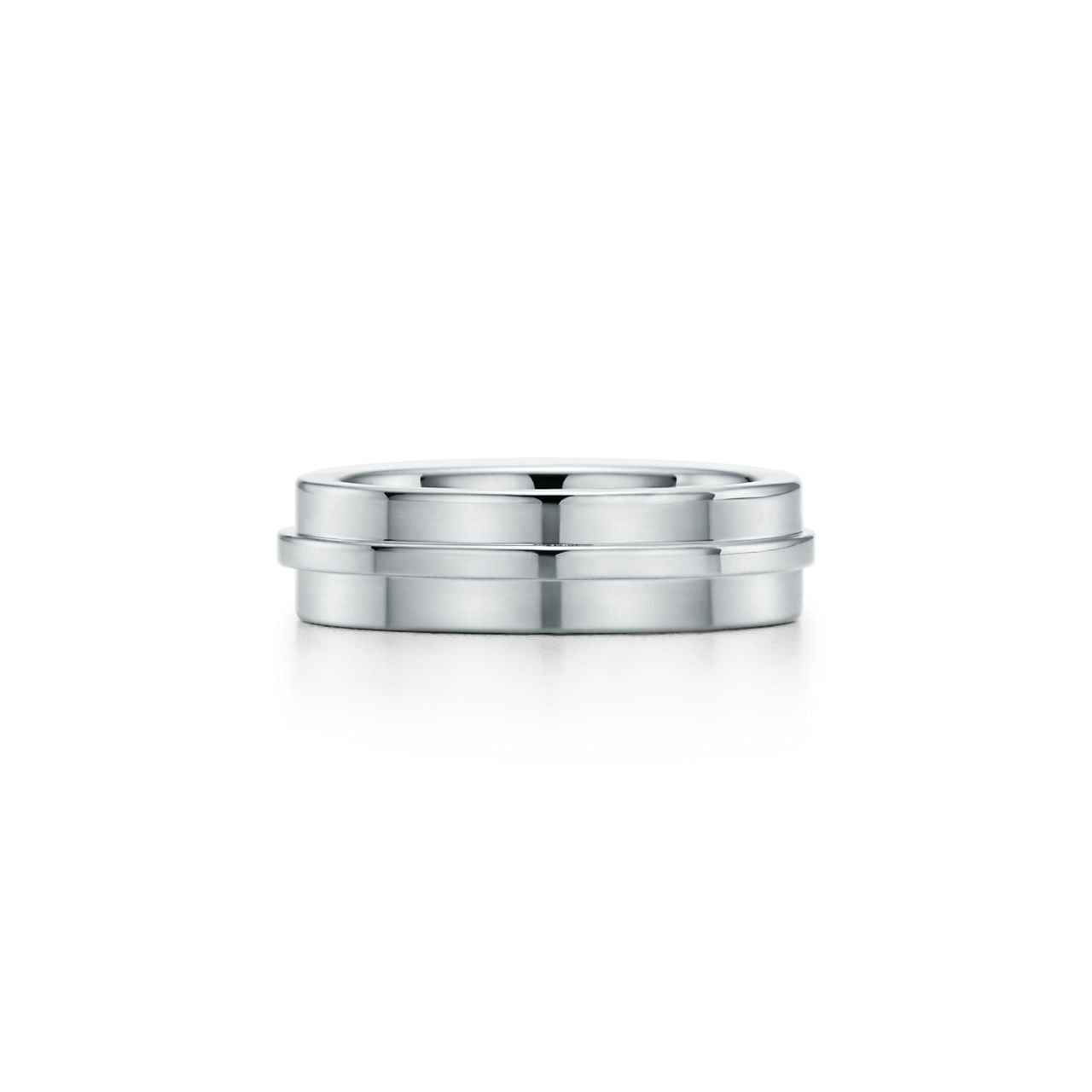 Tiffany T Bague large en or blanc 18 carats