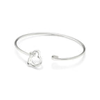 Bracelet jonc Open Heart en argent 925 millièmes, Medium