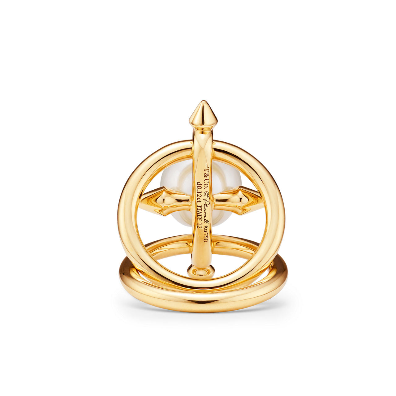 Tiffany Titan by Pharrell Williams Bague Perle en or jaune et diamants