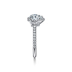 Tiffany Soleste Bague de fiançailles halo taille cœur avec anneau en platine 950 millièmes et diamants