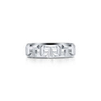 Tiffany T Bague True large en or blanc 18 carats
