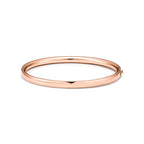 Bracelet jonc articulé à trois rangs en or rose 18 carats et diamants