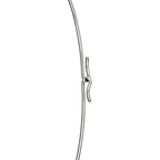 Collier Wire Bean en platine 950 millièmes et pavé de diamants. 20 mm.
