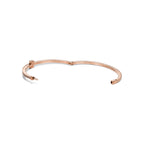 Bracelet jonc à charnière Wire orné de diamants en or rose