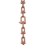 Collier à maillons. Medium en or rose et diamants