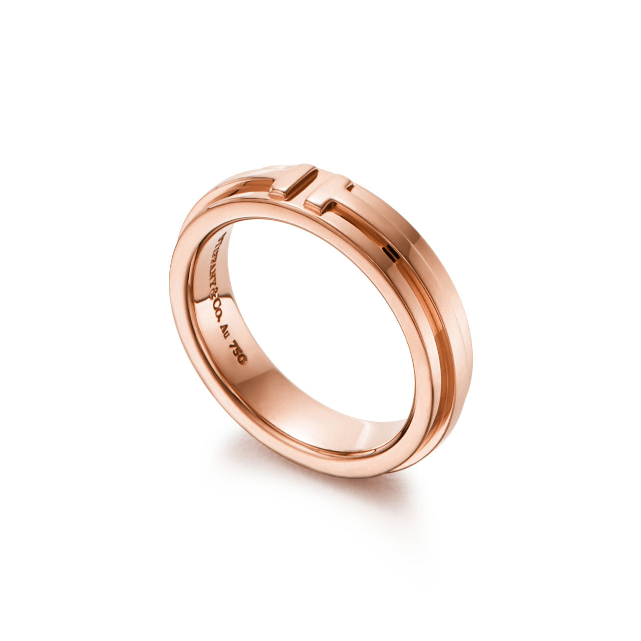 Tiffany T Bague étroite en or rose