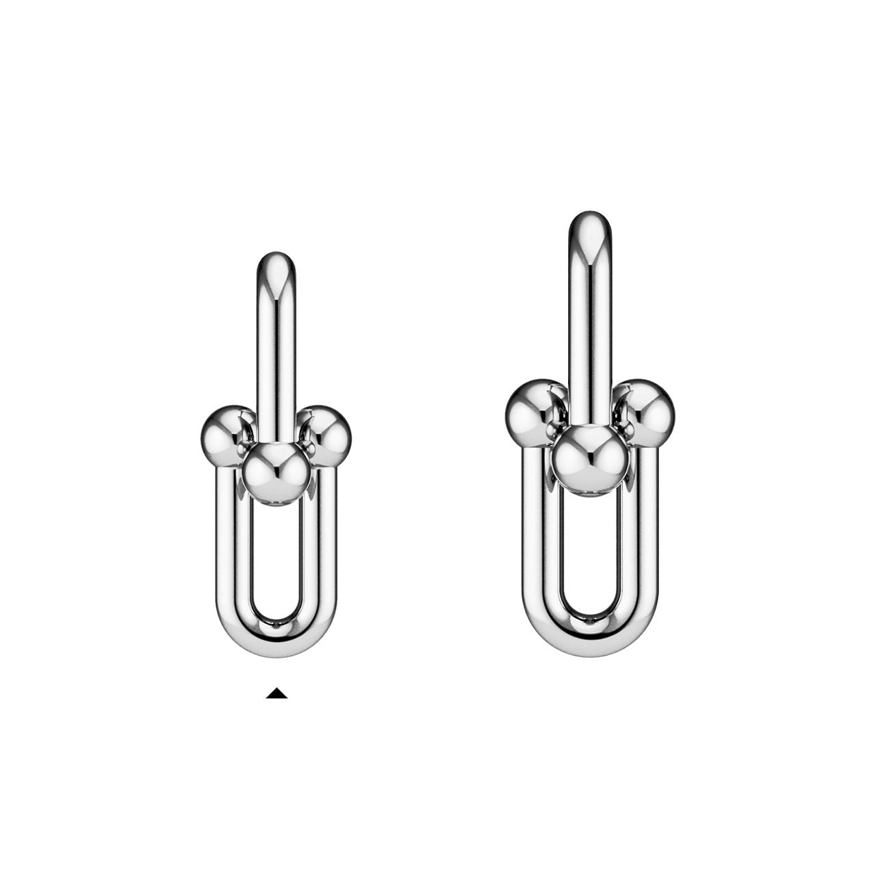 Boucles d’oreilles à maillons taille Large en argent 925 millièmes