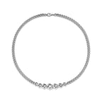 Collier à maillons gradués en argent 925 millièmes ultra poli