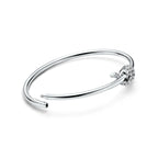 Bracelet jonc Wire en or blanc 18 carats et diamants
