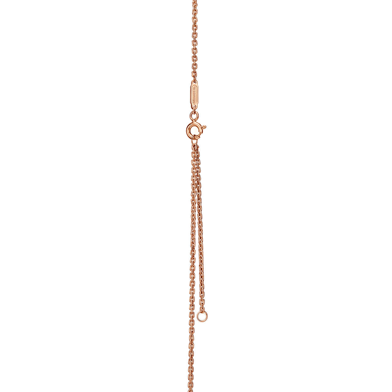 Pendentif à maillons doubles taille Small en or rose 18 carats