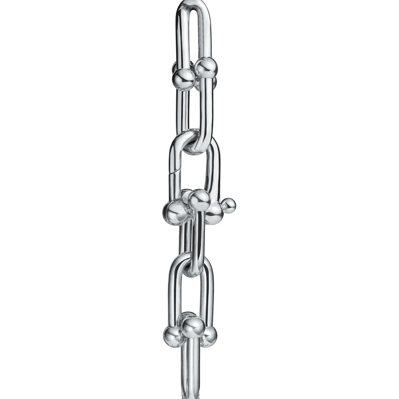 Bracelet à maillons larges en argent 925 millièmes