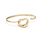 Bracelet jonc Open Heart en or jaune 18 carats