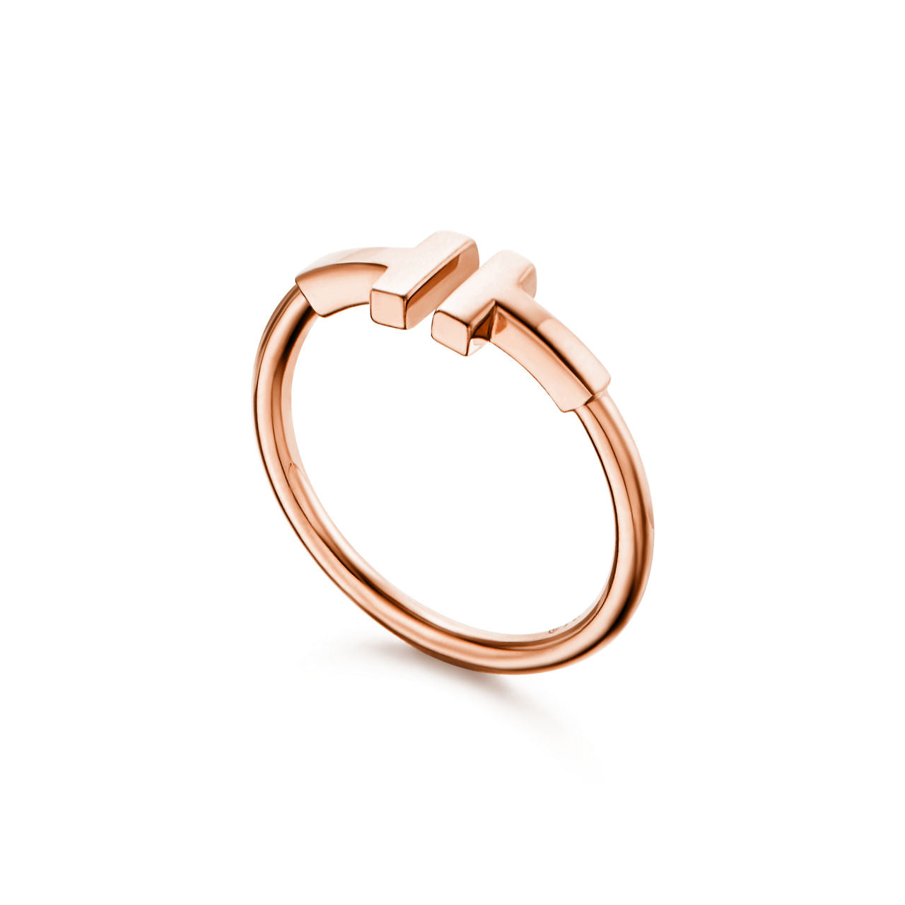 Tiffany T Bague Wire en or rose