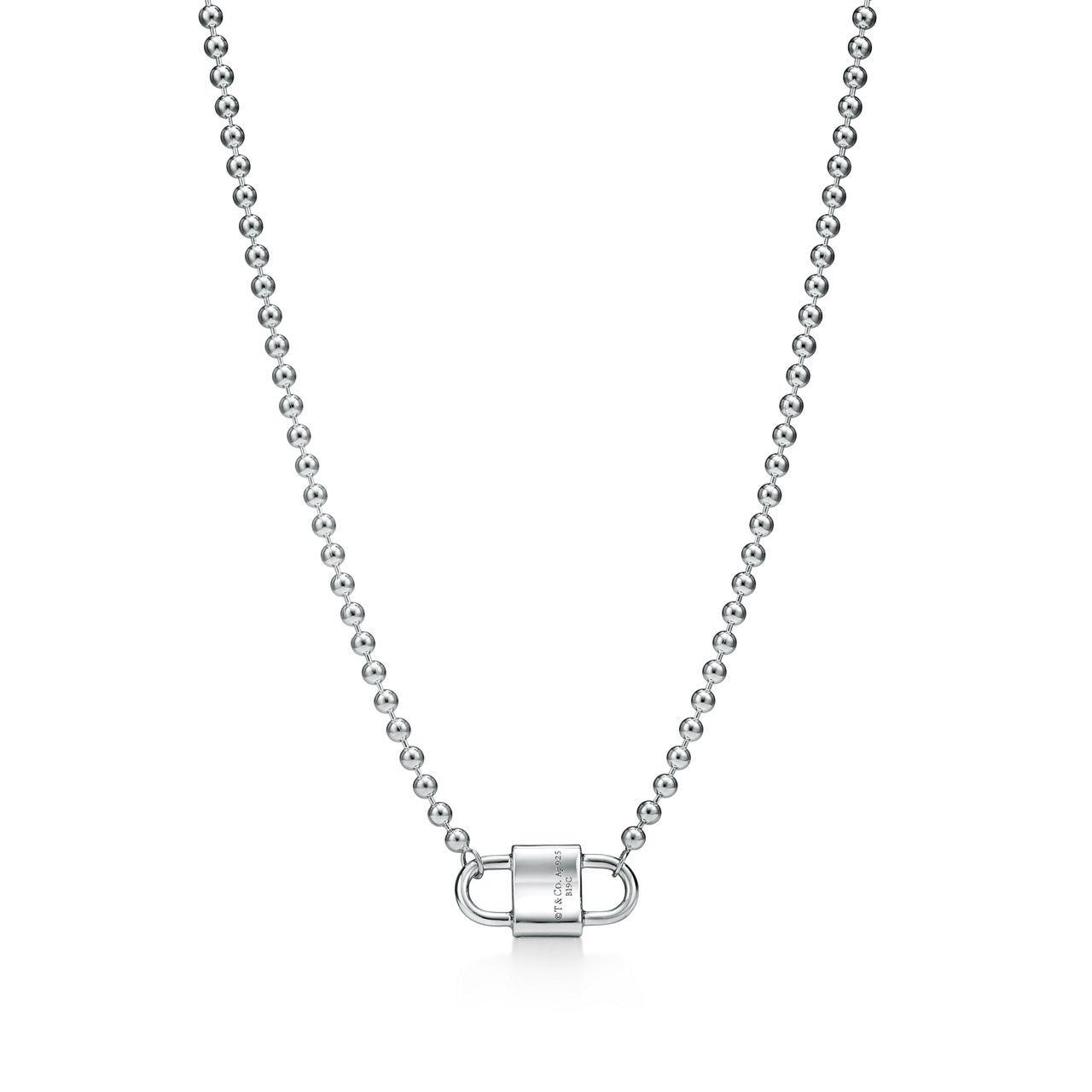 Collier de perles cadenas à double anse en argent 925 millièmes, Small