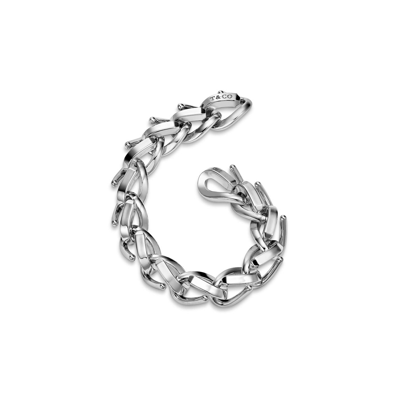 Bracelet à maillons taille Large en argent 925 millièmes ultra poli