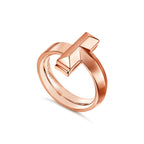 Tiffany T Bague T1 en or rose