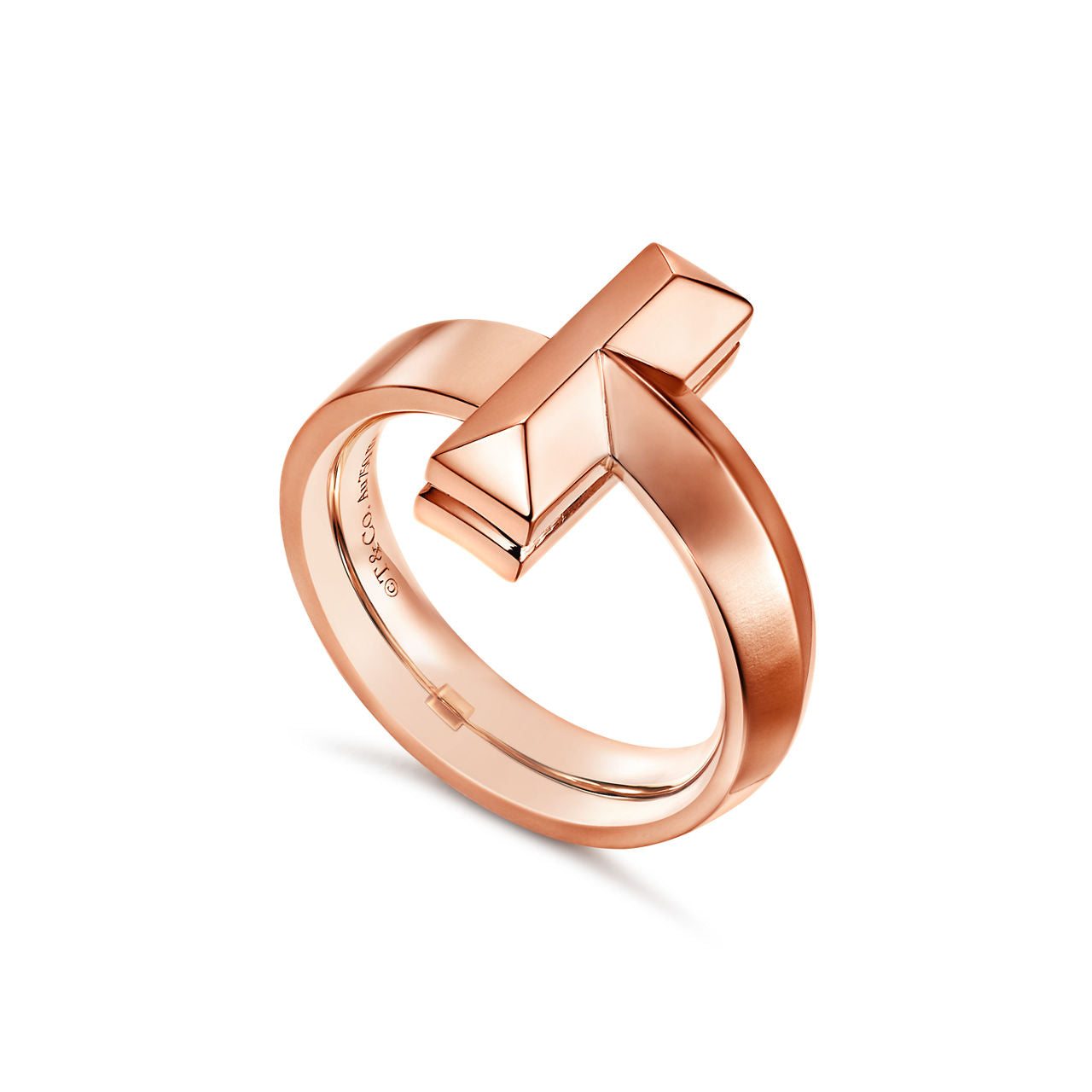 Tiffany T Bague T1 en or rose