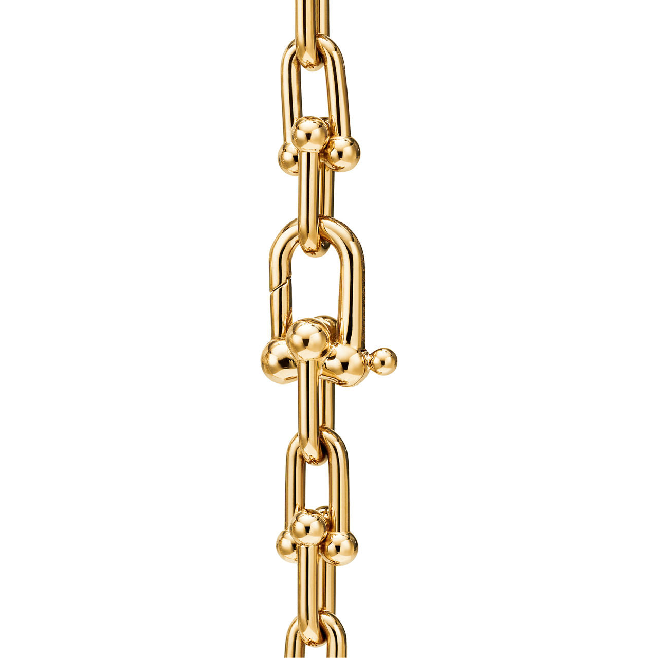 Bracelet à tour unique, maillons taille Small en or jaune 18 carats