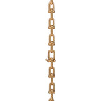 Collier à maillons gradués en or jaune 18 carats et diamants