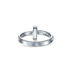 Tiffany T Bague T1 en or blanc 18 carats et diamants