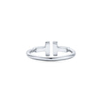 Tiffany T Bague Wire en or blanc 18 carats