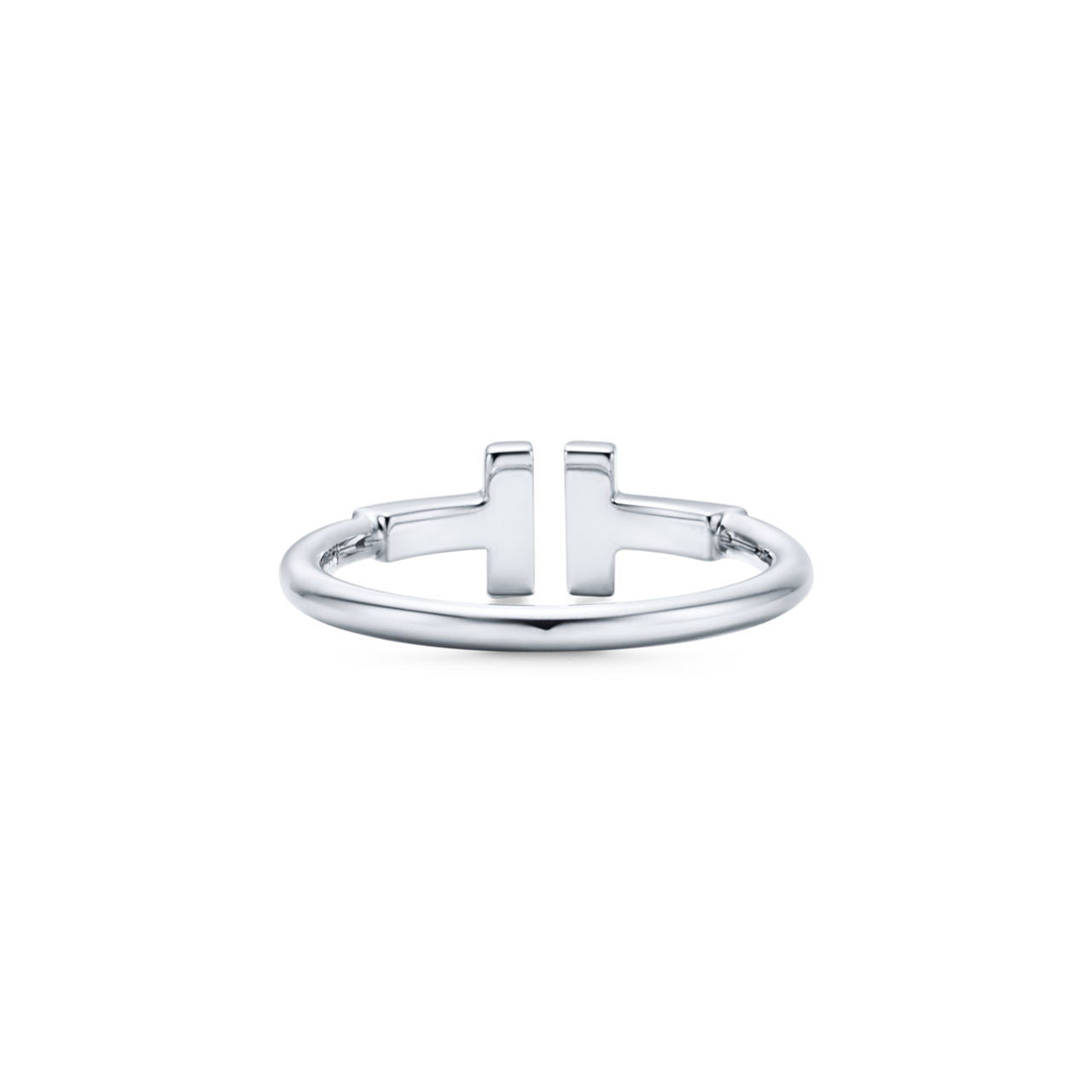 Tiffany T Bague Wire en or blanc 18 carats