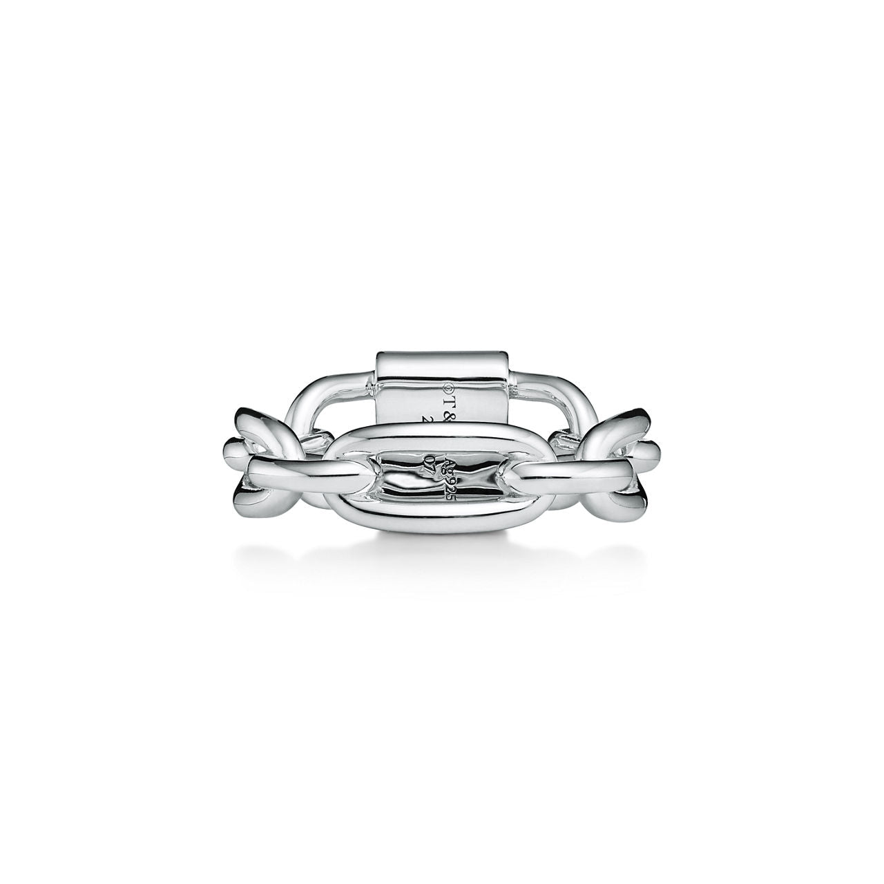 Tiffany 1837™ Bague cadenas à double anse en argent 925 millièmes. Small.